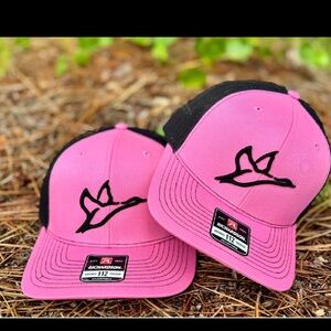 Combat Waterfowl 112 Pink Black Trucker Hat